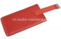Кожаный чехол для Sony Xperia P BeyzaCases Retro Super Slim Strap, цвет flo red (BZ22182)