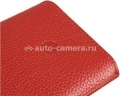 Кожаный чехол для Sony Xperia P BeyzaCases Retro Super Slim Strap, цвет flo red (BZ22182)