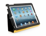 Чехол для iPad 3 и iPad 4 Capdase Folder Case Folio Canvas, цвет black (FCAPIPAD3-P31E)