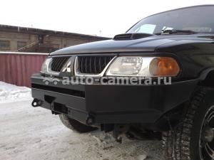 Передний силовой бампер RusArmorGroup для Mitsubishi Pajero Sport до 2000 г без кенгурина